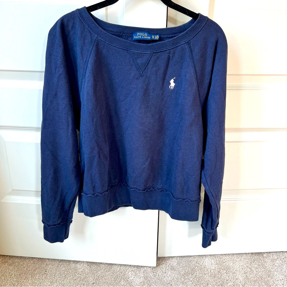 ✨Polo Ralph Lauren Navy French Terry Sweatshirt